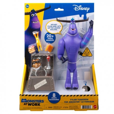 MONSTERS AT WORK FIGURA PARLANTE CON ACCESORIOS HDH94