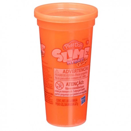 Slime para niños Play Doh Hydro Glitz Metales Líquidos - Naranja E9072