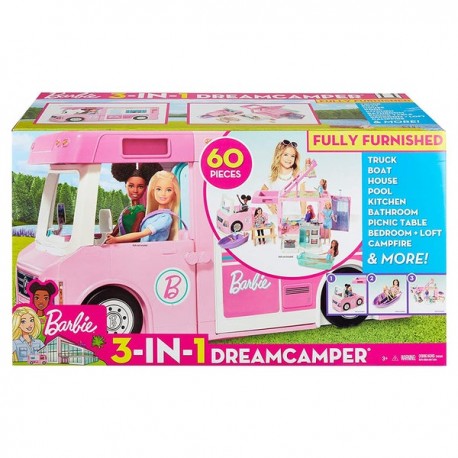 Vehículo Barbie® DreamCamper ™ 3 en 1 GHL93