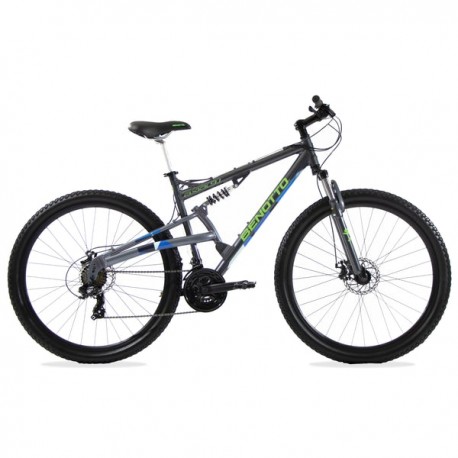 Bicicleta BENOTTO Montaña AXIAL 9.1 R29 21V. Hombre DS Frenos Doble Disco Mecánico Aluminio Gris/Azul Talla:UN