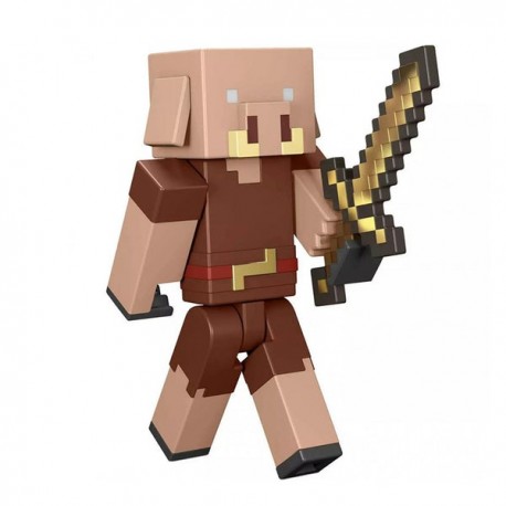 MINECRAFT CORE FIGURA DE 3.25" CON CRAFTING - PIGLIN GTP08