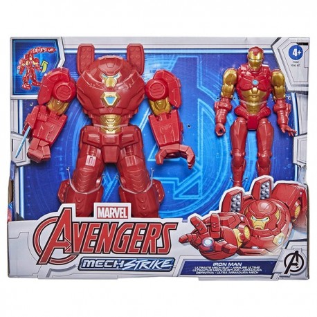 AVENGERS MECH STRIKE DLX FIGURE - IRON MAN F0262