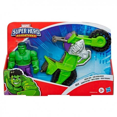 MARVEL FIGURA 5" CON MOTO - HULK E6225