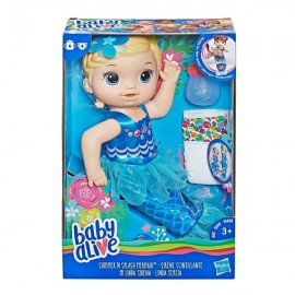 BABY ALIVE MI LINDA SIRENA - AZUL E3345