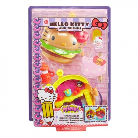 SANRIO COMPACTO MINI HELLO KITTY - CENA CON HAMBURGUESAS GVB27