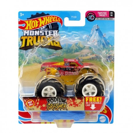 HOT WHEELS MONSTER TRUCKS - PODIUM CRASHER 1:64 FYJ44