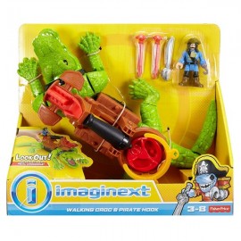 IMAGINEXT FIGURAS COCODRILO Y PIRATA GARFIO DHH63