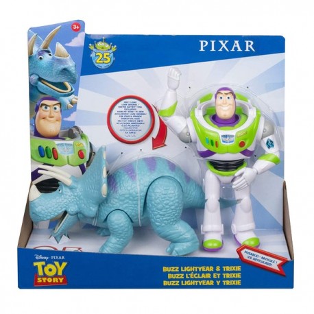 TOY STORY FIGURAS BASICAS BUZZ LIGHTYEAR Y TRIXIE GGB26