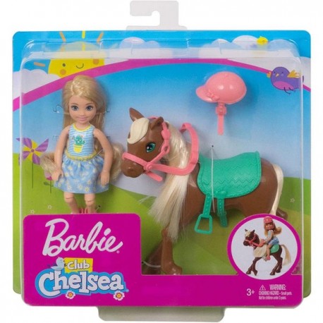 BARBIE CHELSEA MUNECA Y PONI GHV78