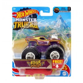 HOT WHEELS MONSTER TRUCKS - RODGER DODGER MORADO 1:64 FYJ44