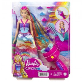 BARBIE PRINCESA TRENZAS MÁGICAS GTG00