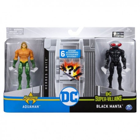 SET FIGURA 4 DC - AQUAMAN Y BLACK MANTA 6056334