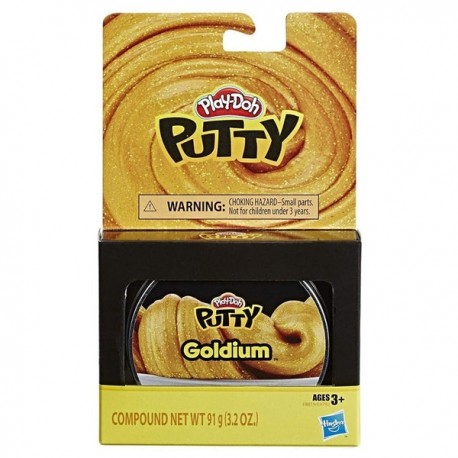 PLAY-DOH PUTTY SINGLE TIN - GOLDIUM E8792