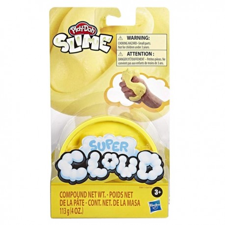 PLAY-DOH SUPER CLOUD SLIME SINGLE CAN - AMARILLO E8793