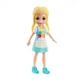 POLLY POCKET MUÑECA - VESTIDO AQUA Y PLAYERA BLANCA FWY19