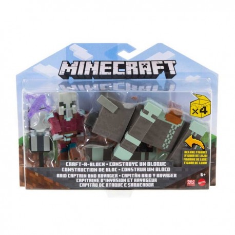 MINECRAFT 3.25" 2-PACK CONSTRUYE UN BLOQUE GTT53