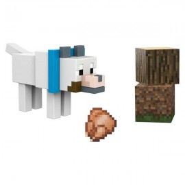 MINECRAFT CORE FIGURA DE 3.25" CON CRAFTING - LOBO GTP08