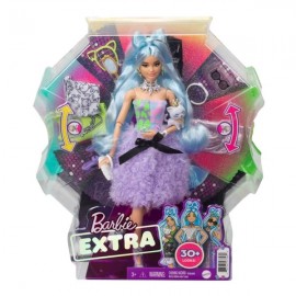 BARBIE FASHIONISTA BARBIE EXTRA DELUXE - VESTIDO VIOLETA GYJ69