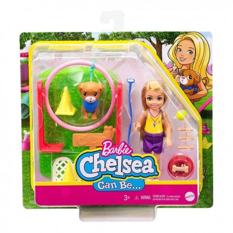 BARBIE CHELSEA PROFESIONES SET DE JUEGO PERRITO GTR88