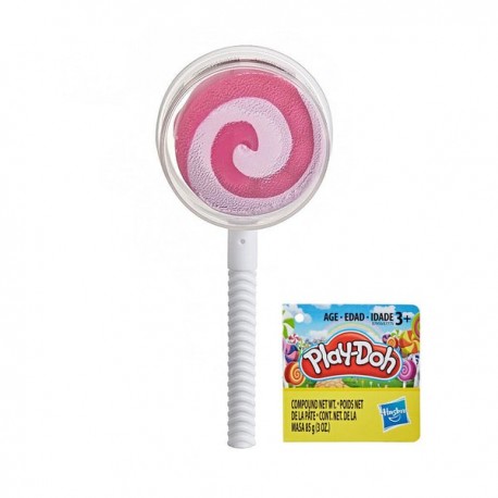 PLAY-DOH LOLLIPOP - BLANCO Y ROSA E7775