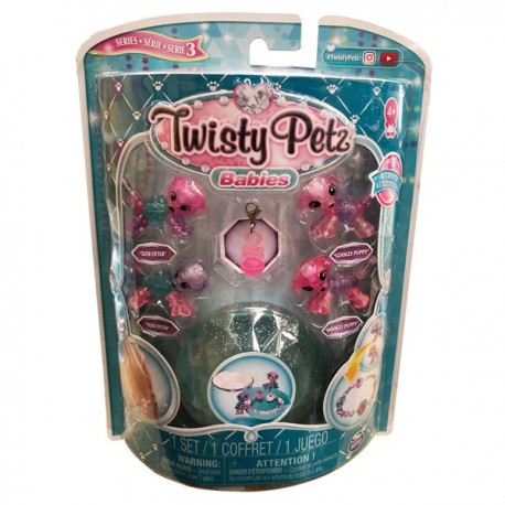 TWISTY PETZ 4 FIGURAS BEBES - NUTRIAS Y PERROS 6044224