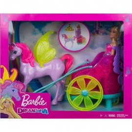 BARBIE PRINCESA CON CARRUAJE GJK53