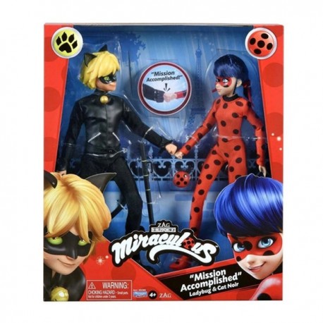 MIRACULOUS - FASHION DOLL 2 PACK LADYBUG Y CAT NOIR 86476