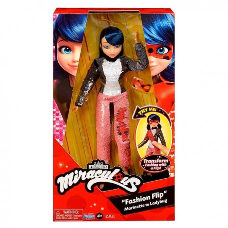 MIRACULOUS LADYBUG FASHION DOLL TRANSFORMACION (LENTEJUELAS) 86981