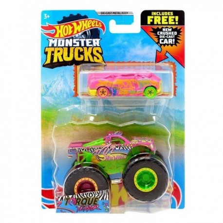 HOT WHEELS MONSTER TRUCK 1:64 DIE CAST - TORQUE TERROR GRH81