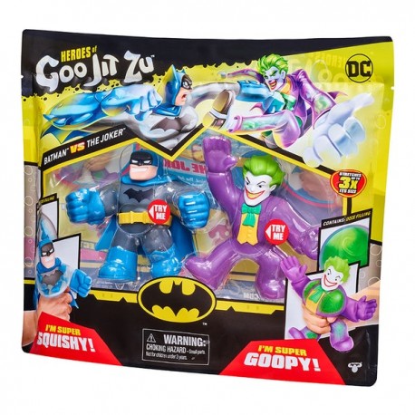 GOO JIT ZU 2 PACK FIGURAS ELASTICAS DC COMICS BATMAN VS JOKER 86576