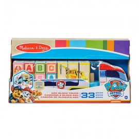 MELISSA AND DOUG - PAW PATROL CAMIÓN DE BLOQUES ABC DE MADERA 87906