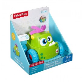 FISHER-PRICE MONSTRUO PRESIONA Y PERSIGUE - VERDE DRG16