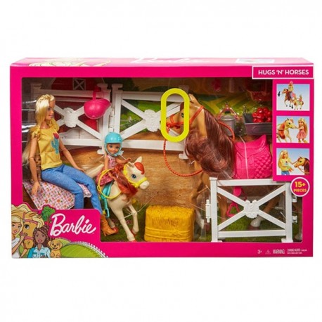 BARBIE Y CHELSEA DIVERSIÓN CON CABALLOS FXH15