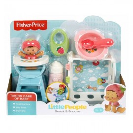 FISHER PRICE LITTLE PEOPLE BABIES SURTIDO DE ACTIVIDADES DEL BEBE - ALIMENTACIÓN Y SIESTA GKP64